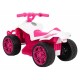 ATV electric Little Monster TR1805, roti si scaun din plastic, 70x38.5x42 cm, putere 25W - Roz