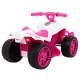 ATV electric Little Monster TR1805, roti si scaun din plastic, 70x38.5x42 cm, putere 25W - Roz