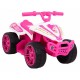 ATV electric Little Monster TR1805, roti si scaun din plastic, 70x38.5x42 cm, putere 25W - Roz