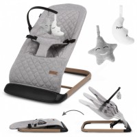 Balansoar pentru copii Kidwell Laro Full Wooden Grey