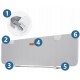 Bariera de protectie pentru pat 120 x 44 x 41 cm Nukido 722500 Gri Bariera de protectie pentru pat 120 x 44 x 41 cm Nukido 722500 Gri