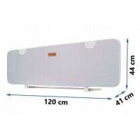 Bariera de protectie pentru pat 120 x 44 x 41 cm Nukido 722500 Gri