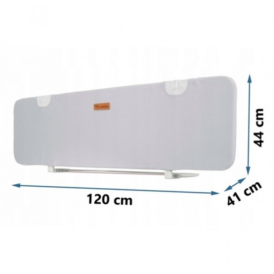 Bariera de protectie pentru pat 120 x 44 x 41 cm Nukido 722500 Gri Bariera de protectie pentru pat 120 x 44 x 41 cm Nukido 722500 Gri
