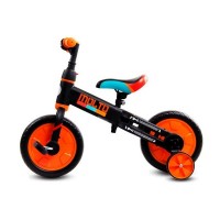 Bicicleta cu sau fara pedale si roti ajutatoare Sun Baby Molto Orange