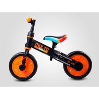 Bicicleta cu sau fara pedale si roti ajutatoare Sun Baby Molto Orange