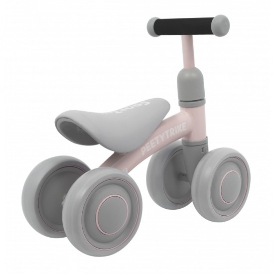 Bicicleta fara pedale cu 4 roti din plastic SporTrike - Roz