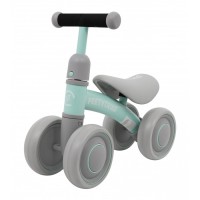 Bicicleta fara pedale cu 4 roti din plastic SporTrike - Verde