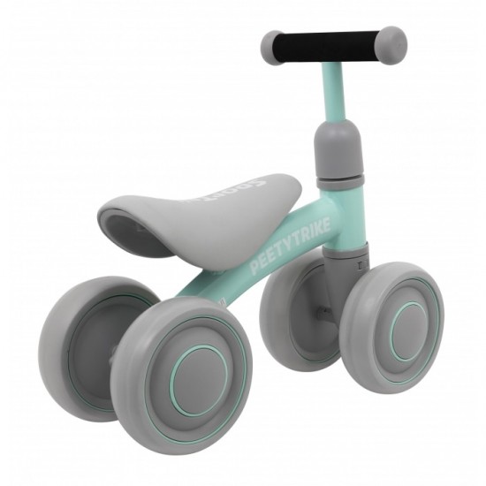 Bicicleta fara pedale cu 4 roti din plastic SporTrike - Verde