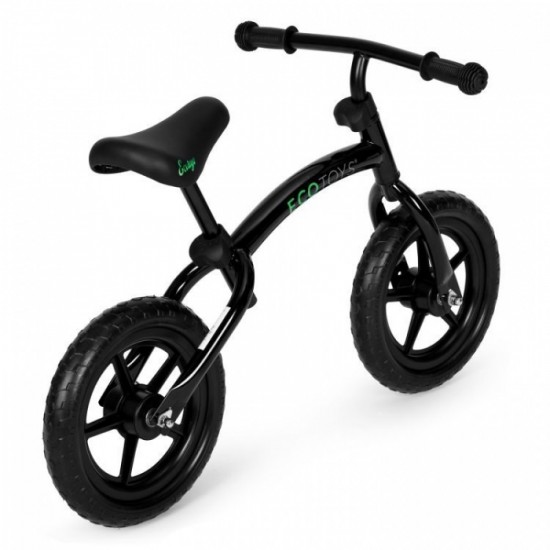 Bicicleta fara pedale cu roti din spuma EVA Ecotoys YM-BB-13 - Negru