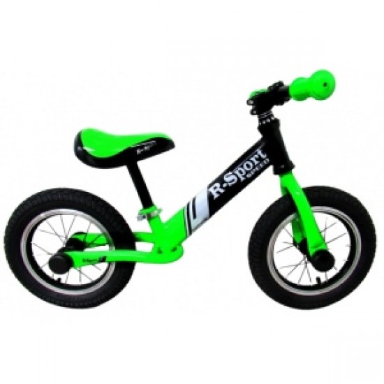 Bicicleta fara pedale cu roti gonflabile R8 R-Sport - Verde