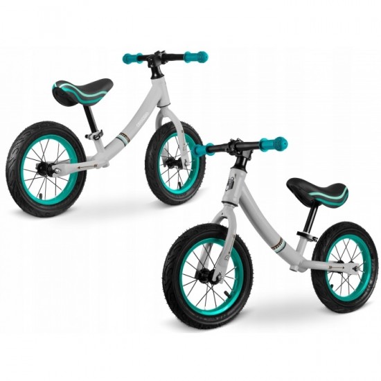 Bicicleta fara pedale Ricokids 760100 - Turcoaz - Gri