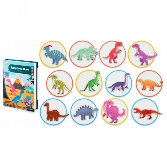 Carte magnetica tip puzzle Lumea Dinozaurilor Ricokids RK-770