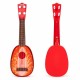 Chitara ukulele pentru copii cu 4 corzi Ecotoys MJ030 - Capsuna