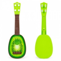 Chitara ukulele pentru copii cu 4 corzi Ecotoys MJ030 - Kiwi