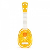 Chitara ukulele pentru copii cu 4 corzi Ecotoys MJ030 - Portocala