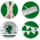 Cort de joaca pentru copii cu ghirlanda, 3 pernite si lampa LED cactus Ricokids 120 x 120 x 165 cm - Alb