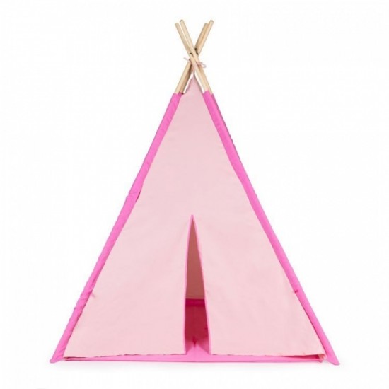 Cort indian Teepee de joaca pentru copii, tip wigwam Ecotoys - Roz