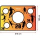 Covoras numerotat pentru poarta de fotbal 215 x 150 cm Neo-Sport 1467 Covoras numerotat pentru poarta de fotbal 215 x 150 cm Neo-Sport 1467