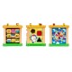 Cub educational din lemn cu tabla Ecotoys HM015473