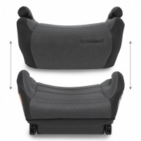 Inaltator auto 125-150 cm cu Isofix Kidwell Ovan - Black Gray