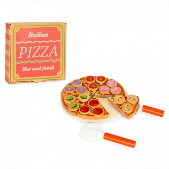 Set de joaca pizza 27 piese Ecotoys