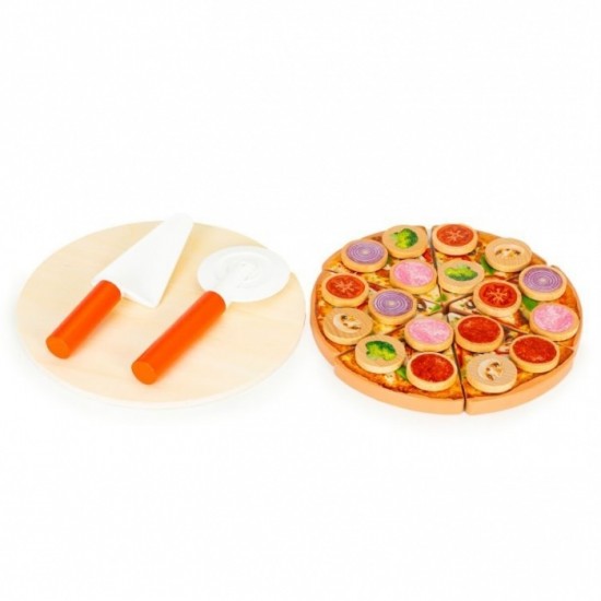 Set de joaca pizza 27 piese Ecotoys