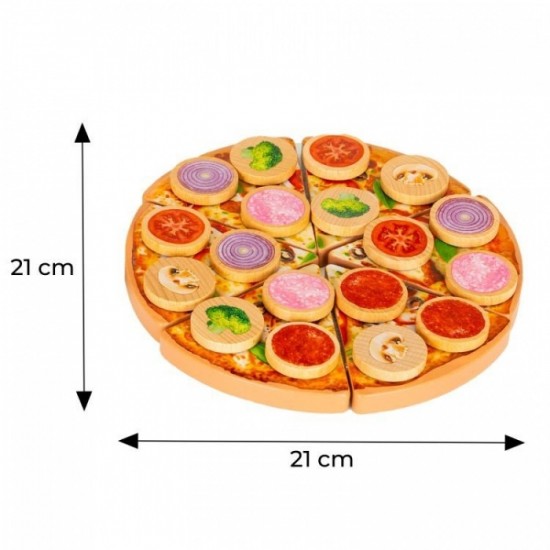 Set de joaca pizza 27 piese Ecotoys