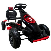 Kart cu pedale Gokart 4-10 ani cu roti gonflabile G8 R-Sport - Rosu