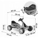 Kart cu pedale si roti din plastic dur, varsta 3-7 ani, Gokart RK-595 Ricokids 759500, Rosu