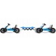 Kart cu pedale si roti gonflabile, Gokart RK-592 Ricokids 759200, Albastru