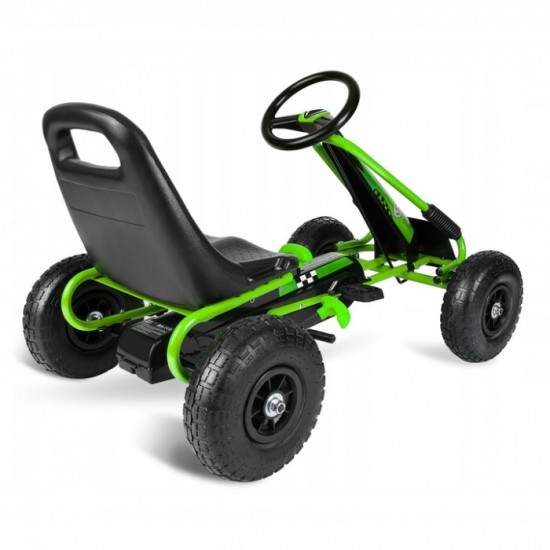 Kart cu pedale si roti gonflabile Gokart RK-594 Ricokids 759402 Verde