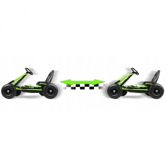 Kart cu pedale si roti gonflabile Gokart RK-594 Ricokids 759402 Verde