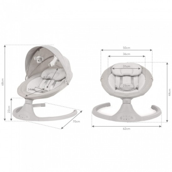 Leagan electric 2 in 1 Kidwell Luxi - Light Melange