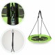 Leagan pentru copii rotund, tip cuib de barza, suspendat, 110 cm, Ecotoys MIR6001 - Verde