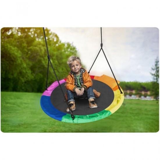 Leagan tip cuib pentru copii XXL, 110 cm, 150 kg, Neo-Sport 1050, Multicolor