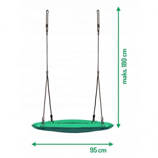 Leagan tip cuib pentru copii XXL 95 cm 150 kg Neo-Sport 1001 Verde