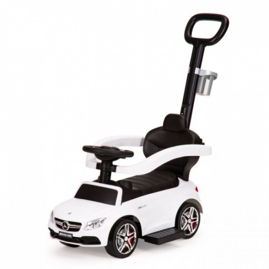 Masinuta de impins cu maner Mercedes Ecotoys 639 - Alb