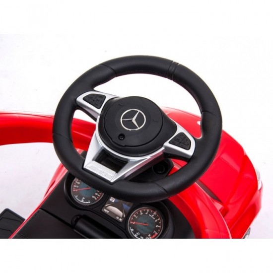 Masinuta de impins cu maner Mercedes Ecotoys 639 - Rosu