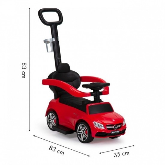 Masinuta de impins cu maner Mercedes Ecotoys 639 - Rosu