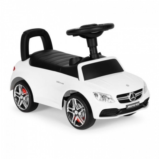 Masinuta de impins cu sunete Mercedes Ecotoys 638 - Alb