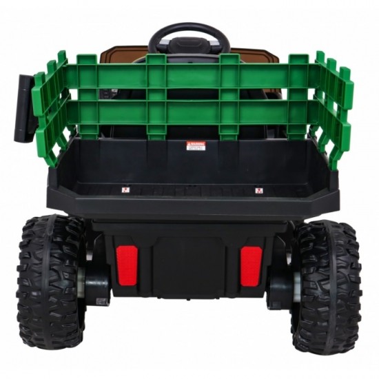 Masinuta electrica cu telecomanda Farmer Pick-Up, roti EVA, scaun tapitat, 116x66x65 cm, putere 70W - Verde Masinuta electrica cu telecomanda Farmer Pick-Up, roti EVA, scaun tapitat, 116x66x65 cm, putere 70W - Verde