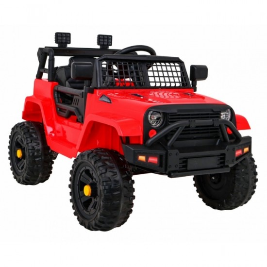 Masinuta electrica cu telecomanda Jeep Dark Night, roti EVA, scaun tapitat, 100x67x59 cm, putere 70W - Rosu Masinuta electrica cu telecomanda Jeep Dark Night, roti EVA, scaun tapitat, 100x67x59 cm, putere 70W - Rosu