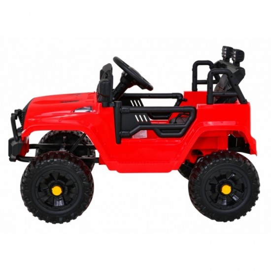 Masinuta electrica cu telecomanda Jeep Dark Night, roti EVA, scaun tapitat, 100x67x59 cm, putere 70W - Rosu Masinuta electrica cu telecomanda Jeep Dark Night, roti EVA, scaun tapitat, 100x67x59 cm, putere 70W - Rosu