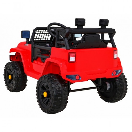 Masinuta electrica cu telecomanda Jeep Dark Night, roti EVA, scaun tapitat, 100x67x59 cm, putere 70W - Rosu Masinuta electrica cu telecomanda Jeep Dark Night, roti EVA, scaun tapitat, 100x67x59 cm, putere 70W - Rosu