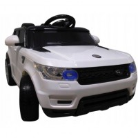 Masinuta electrica cu telecomanda si roti din spuma EVA Cabrio F1 R-Sport - Alb