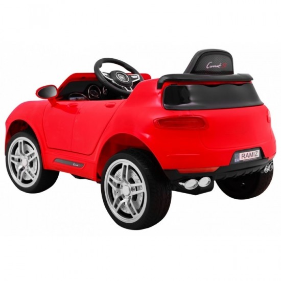 Masinuta electrica cu telecomanda Turbo-S, roti EVA, scaun din plastic, 101x63x51, putere 60W - Rosu Masinuta electrica cu telecomanda Turbo-S, roti EVA, scaun din plastic, 101x63x51, putere 60W - Rosu