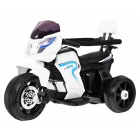 Motocicleta electrica 3 in 1, HL108, roti si scaun din plastic, 78x39x59 cm, putere 20W - Alb