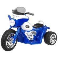 Motocicleta electrica Chopper JT568, roti si scaun din plastic, 79x46x54, putere 20W - Albastru