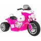 Motocicleta electrica Chopper JT568, roti si scaun din plastic, 79x46x54 cm, putere 20W - Roz