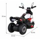 Motocicleta electrica Fast Tourist, roti din plastic, scaun tapitat, 83x35x63 cm, putere 18W - Alb